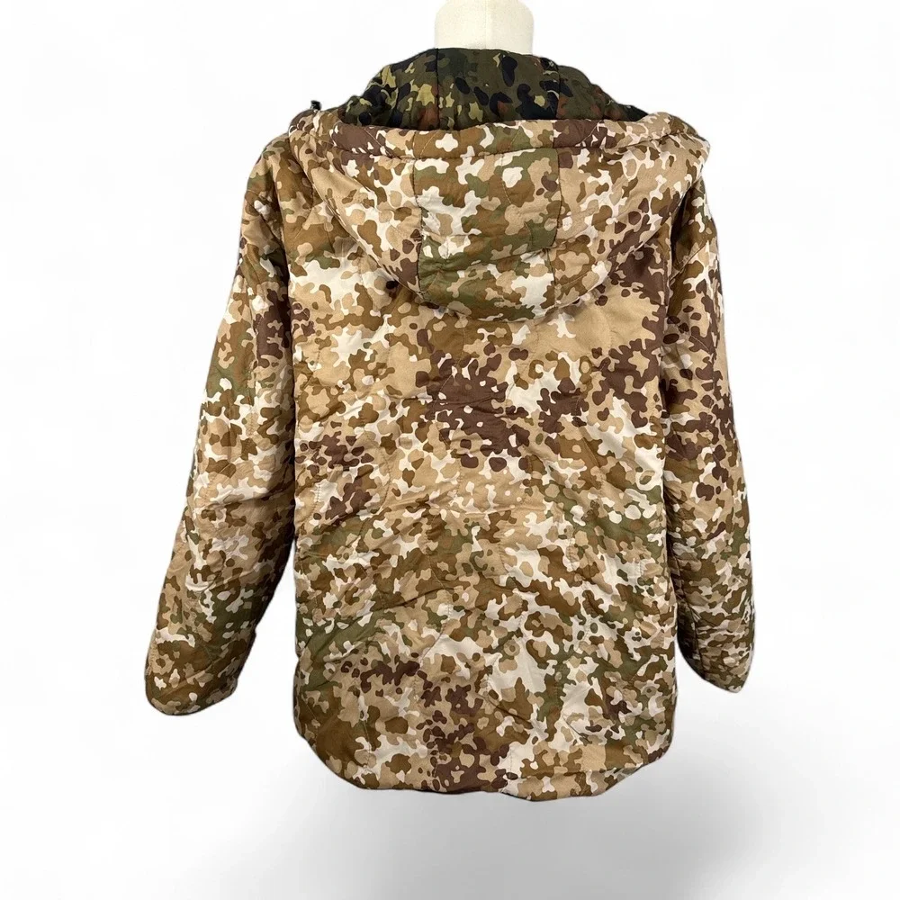 WRMFZY Reversible Woobie Hoodie Camo Jacket Mens Medium Ripstop Nylon Rare NWOT
